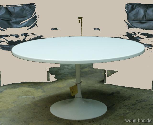 tulipcouchtisch tuliptisch, anfang 70er jahre, alufuss mit kunststoffplatte, <br> durchm 110cm, h 40cm,<br>150,-euro